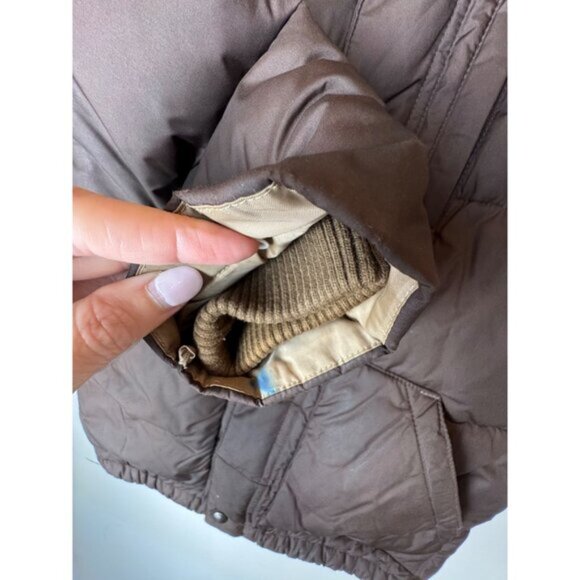 Polo Ralph Lauren Jacket Boys 6 Brown Ripstop Down Hooded Puffer Coat Outdoor‎ - Picture 9 of 15